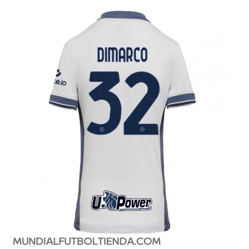 Camiseta Inter Milan Federico Dimarco #32 Segunda Equipación Replica 2024-25 para mujer mangas cortas